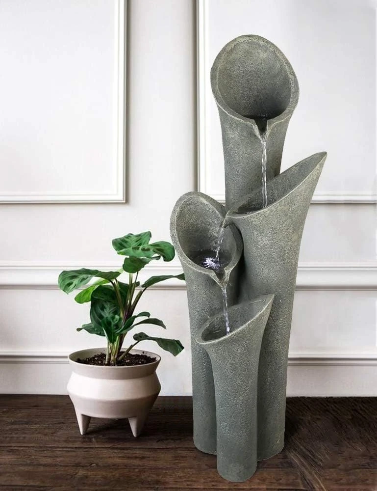 wall garden fountain - EdenSpout 5 tier LED fountain