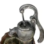 32.6''H 3-Tier Retro Barrel Outdoor Fountain with LED Lights