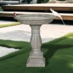 23"H-Fibre Reinforced Concrete Garden Antique Birdbaths