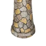 24" H Mosaic Stone Design Outdoor Bird Bath - 18.8" Diameter Perfect for Enhancing Your Garden, Patio, Backyard, or Porch